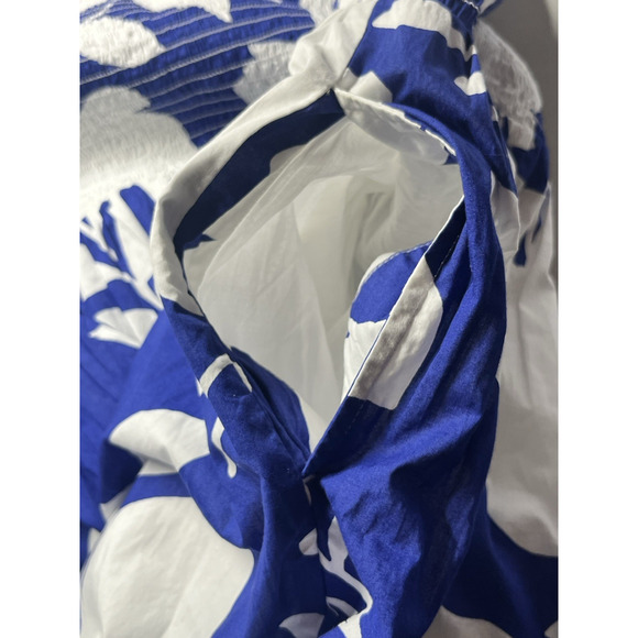 Lane Bryant Midi Sundress 22/24 Floral Romantic Cottage Smocked Cotton Dress - Picture 4 of 9